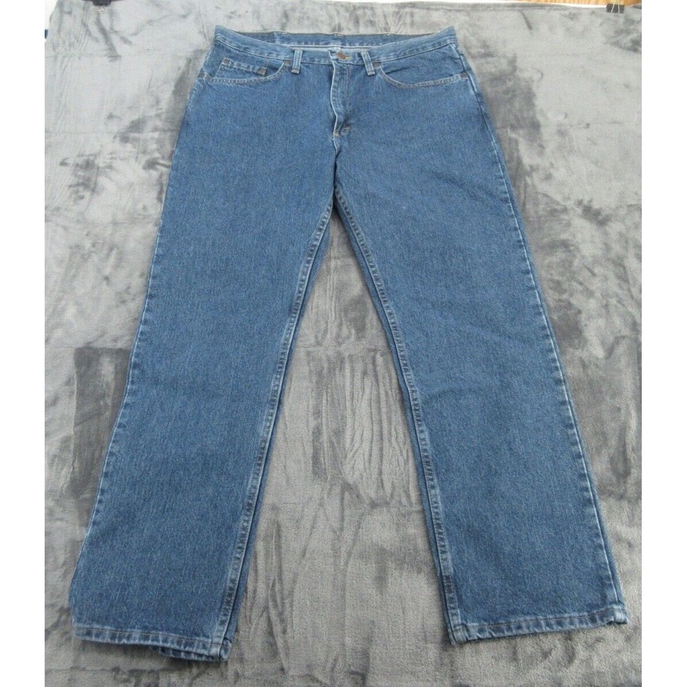 Wrangler Mens Jeans Regular Fit NWT Blue Five Star Premium Denim 35x30